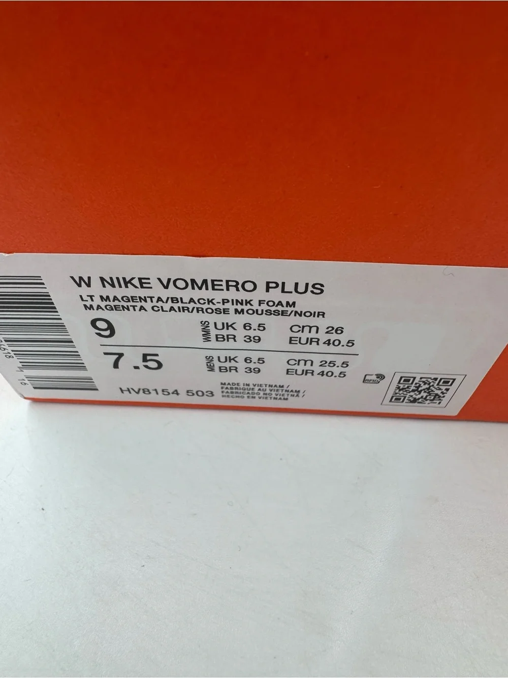 Nike Vomero Plus Light Magenta Pink BRAND NEW Size 9 Women